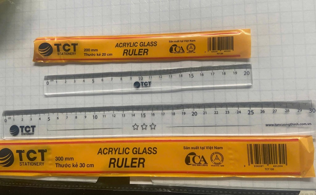 THƯỚC KẺ 20CM HOẶC 30CM